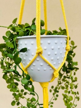 Подвесная подставка для цветов из ниток макраме в стиле бохо, 37 цветов.