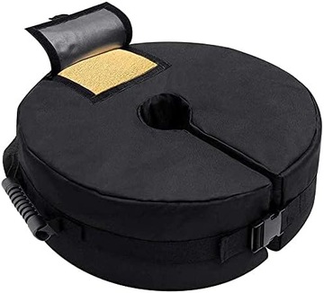 UCHWYT NA PARASOL 46cm OKRĄGŁY NA PIACH STOJAK Z PIASKIEM DO 40 KG