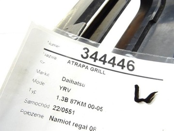 MŘÍŽKA MASKA DAIHATSU YRV HATCHBACK