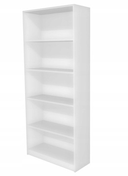 Regał na segregatory, książki, pudełka 80cm biały