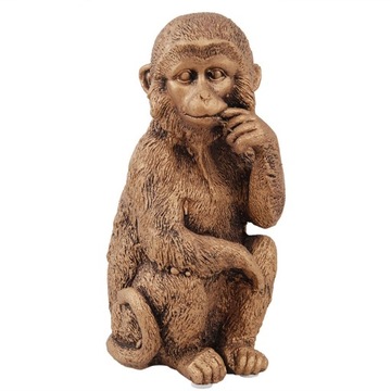 FIGURKA MAŁPKA KOKO ZŁOTA 19x10cm