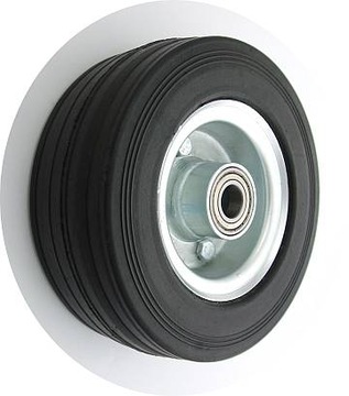 Koło metalowo gumowe fi 200mm fi 20mm 300kg 60NNL