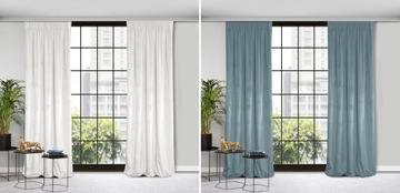 Zasłona WELWETOWA Na Taśmie Żabki 140x270 Gruba Welurowa Velvet Różne Kolor