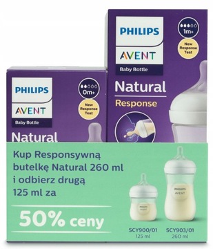 AVENT 2x БУТЫЛОЧКА АНТИКОЛИКИ НАТУРАЛЬНАЯ 3 ОТВЕТА 260 МЛ + 125 МЛ