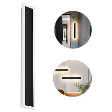 KINKIET LED LAMPY ŚCIENNE DO OGRODÓW SALONU 3000 K 60CM 20W