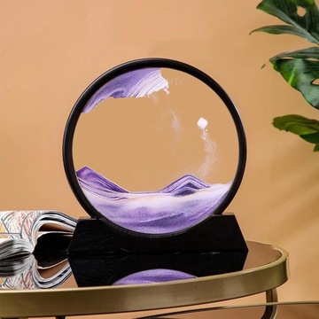 Динамическое изображение песка, движущееся 3D-изображение из песка, 12 дюймов, фиолетовый