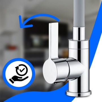 Кухонная батарея раковина кухонная крана гибкий вращающийся носик