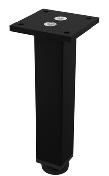 ALUMINIOWA NÓŻKA MEBLOWA 150 MM CZARNA REGULOWANA
