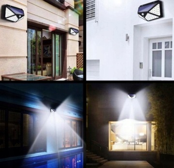 СОЛНЕЧНАЯ ЛАМПА С ДАТЧИКОМ ДВИЖЕНИЯ И СУМЕРКИ 100LED