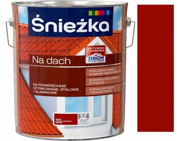 ŚNIEŻKA EMALIA NA DACH CZERWONY TLENKOWY ND02 10L