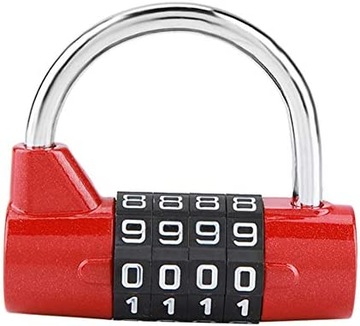 КОМБИНАЦИЯ НАВЕСНОЙ ЗАМОК, КОМБИНАЦИЯ С ПЕРЕМЕННЫМ КОДОМ ДЛЯ ТРЕНАЖЕРНОГО ЗАЛА, КОРПУС ЦИЛИНДРА - 3 ШТ.