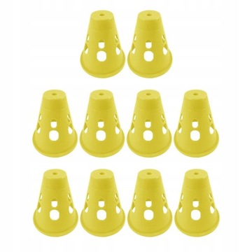 10 шт. Светящиеся светодиодные конусы для катания на роликах.