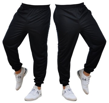 Y406 r. L MĘSKIE SPODNIE DRESOWE JOGGERY GŁADKIE