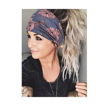 3X Opaska do włosów GŁOWĘ szeroka HAIR BAND TURBAN