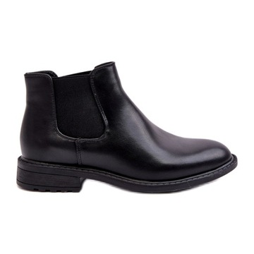 Czarne Skóra ekologiczna Buty Diamantique r.44
