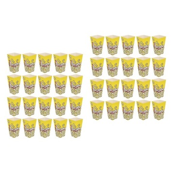 200 SZT PUDEŁKA NA POPCORN WIADERKA NA POPCORN PAPIEROWYCH