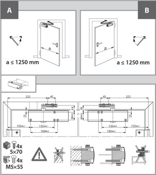 Доводчик GEZE TS 2000 NV BC с замком, белый