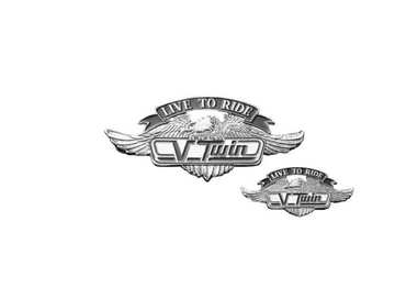 ДЕКОРАЦИЯ ЭМБЛЕМА ОРЛА V-TWIN МЕТАЛЛ БОЛЬШОЙ ЧОППЕР
