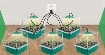 5X СЕМЕНЫ В КОРОБКЕ, ВЫРАЩИВАНИЕ РАСТЕНИЙ, СЕМЕНА ЦВЕТОВ, МИНИ-ТЕПЛИЦЫ, СВЕТОДИОДНЫЕ ЛАМПЫ