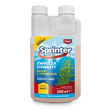 Sprinter 350 SL 500ml zwalcza totalnie chwasty i ich korzenie perz skrzyp