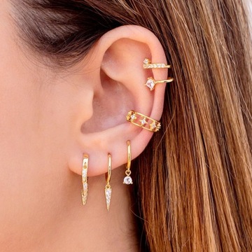 Игла из стерлингового серебра 925 пробы Elegant White Crys