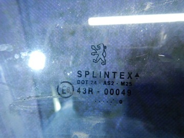 PEUGEOT 406 95- SEDAN KOMBI SKLO (OKNO) DVEŘNÍ DVEŘE PRAVÝ PŘEDNÍ PRAVÁ