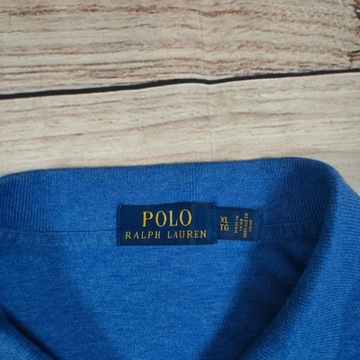 POLO RALPH LAUREN Koszulka Polo Męska Niebieska Duża r. XL (4XL)