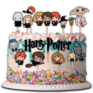 TOPPER HARRY POTTER NA TORT BABECZKI POSTACI 14 sztuk