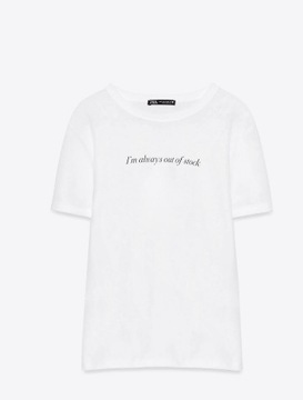 Moda Koszulki Koszulki siateczkowe Zara Trafaluc Siateczkowa koszulka czarny Graficzny wz\u00f3r W stylu casual 