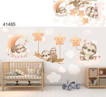 наклейки для детей, настенный кролик 120