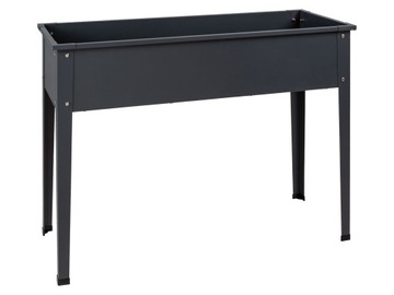 PARKSIDE Skrzynka balkonowa mini warzywniak 100x40 cm stal ocynkowana szara