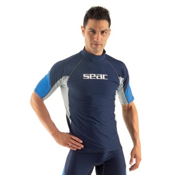 Koszulka UV rashguard SEAC RAA EVO męska rozmiar XXXXL z krótkim rękawem