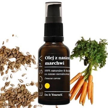 NATURALNY OLEJ Z NASION MARCHWI MARCHEWKOWY NIERAFINOWANY 30 ML ECOSPA