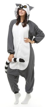 KOMBINEZON ONESIE PIŻAMA DRES STRÓJ LEMUR rozm. L