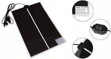 Нагревательный коврик для рассады растений 28х42см, мощность 20Вт.