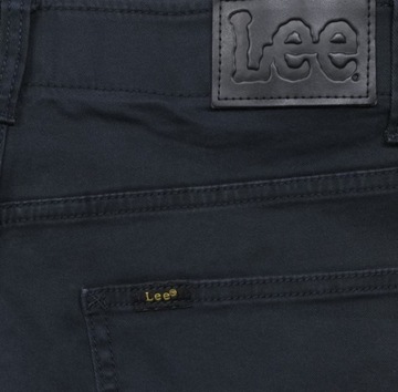 LEE STRAIGHT FIT XM spodnie proste navy W30 L34