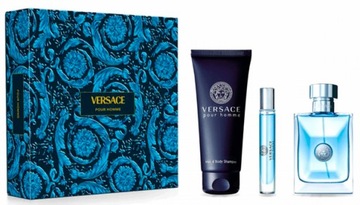 ZESTAW PREZENTOWY VERSACE POUR HOMME 100ML + 150ML + 10ML WODA TOALETOWA