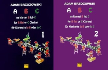 ABC NA KLARNET B lub C Część 1+2 Adam Brzozowski Dla dzieci 6-7 lat