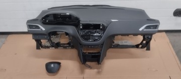 PEUGEOT 208 I DESKA KONSOLA AIRBAG PODUSZKI ORYGINAŁ