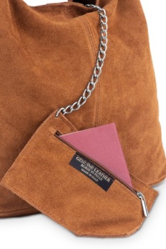 Vera Pelle Rossina Замшевая кожаная сумка Oreo