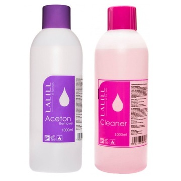 ZESTAW CLEANER 1000ml + ACETON KOSMETYCZNY 1000ml