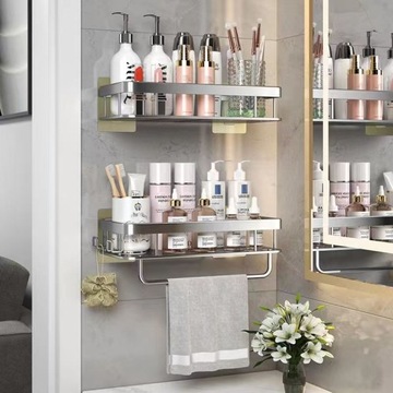2SZT PÓŁKA ŁAZIENKOWA WISZĄCA POD PRYSZNIC LOFT