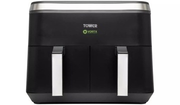 MOCNA FRYTOWNICA BEZTŁUSZCZOWA TOWER PODWÓJNA VORTX 8L 2400W