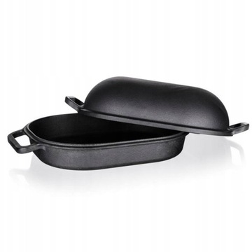 Банкетная сковорода чугунная 7л 39см 3л+4л