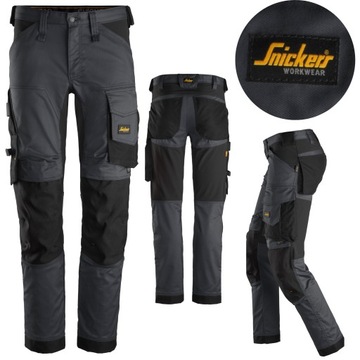 Snickers 6341 spodnie robocze Snickers Stretch elastyczne 6341 szare 50