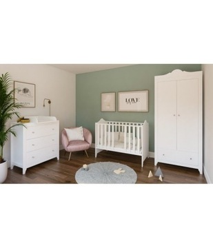 Детская кроватка 120х60 ГЛАМУР 2в1