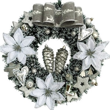 БЕЛОЕ РОЖДЕСТВО СОЗДАЕМ, ПОДСВЕТЕННОЕ, ПОЛЬСКОЕ РУКОДЕЛИЕ