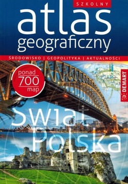 SZKOLNY ATLAS GEOGRAFICZNY DEMART 2023/2024