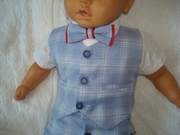 КОМПЛЕКТ ЖИЛЕТ ОДЕЖДЫ /КРЕЩЕНИЕ/СВАДЬБА/ 86