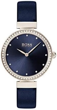 Hugo Boss zegarek analogowy damski ze skórzanym paskiem 1502477